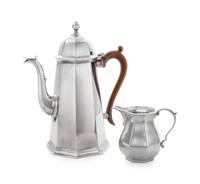 An English Silver Three-Piece Coffee Service