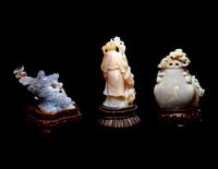 Three Chinese Hardstone Carvings