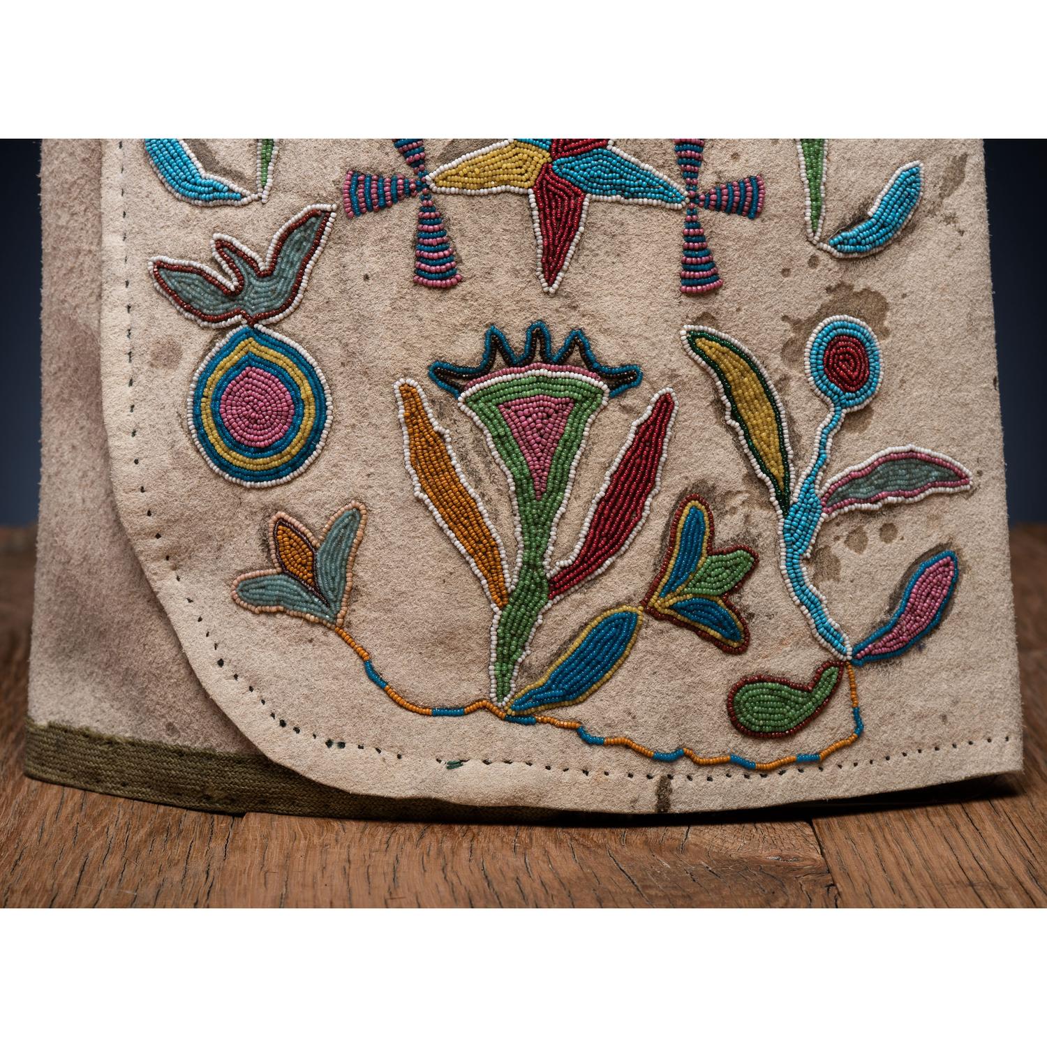 Sioux Beaded Hide Leggings, Pictorial