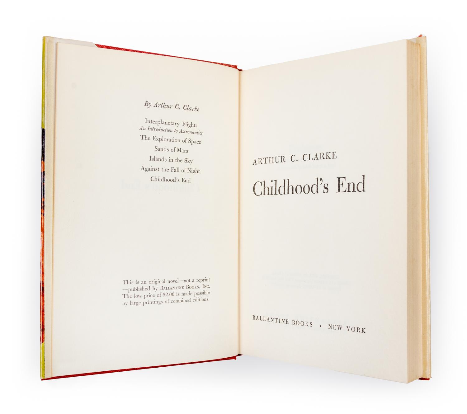 CLARKE, ARTHUR C. Childhood's End. New York, 1953. First edition.