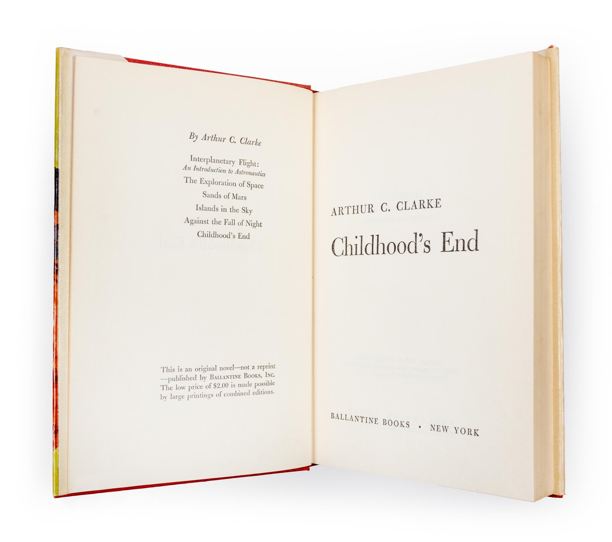 CLARKE, ARTHUR C. Childhood's End. New York, 1953. First edition.
