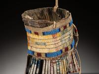 Sioux Quilled and Beaded Buffalo Horn Cup, Published