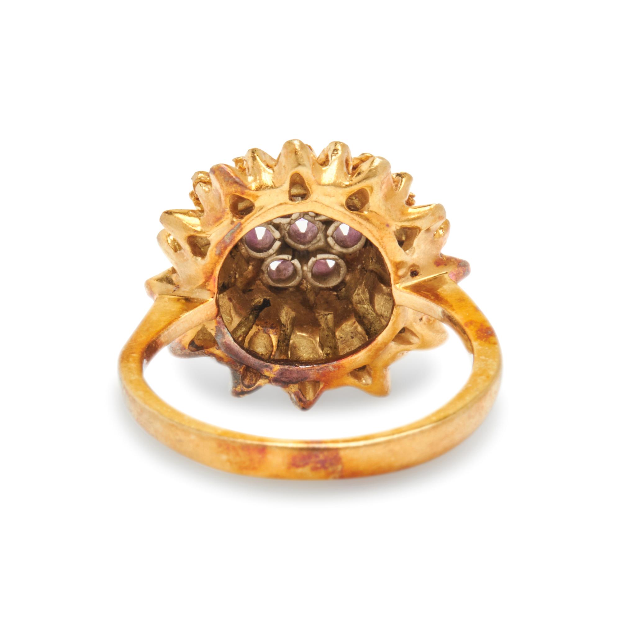 COLLECTION OF YELLOW GOLD AND GEMSTONE RINGS