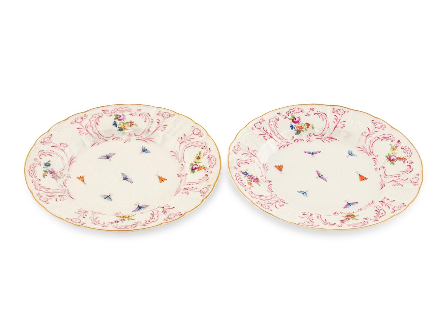 A Pair of Herend Porcelain Dessert Plates