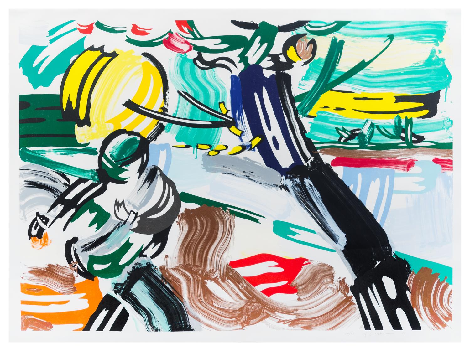 Roy Lichtenstein, (American, 1923-1997), The Sower (from Landscape Series), 1985