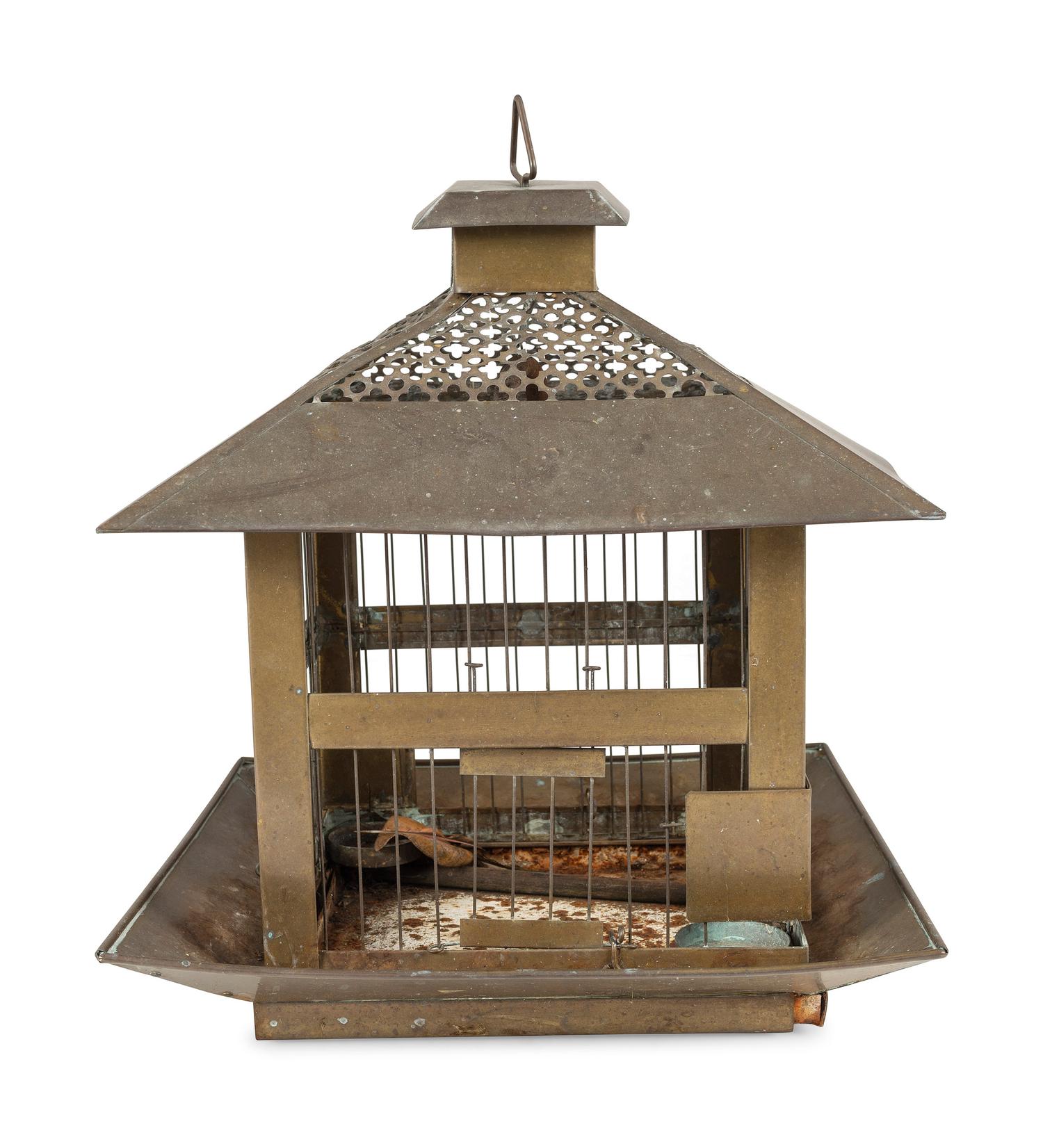 Four Architectural Bird Cages