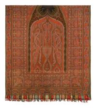Herbert & Fils Woven Paisley Shawl with Woven Signature, 1855