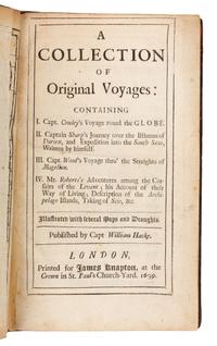 HACKE, William, editor. A Collection of Original Voyages. London, 1699. FIRST EDITION.