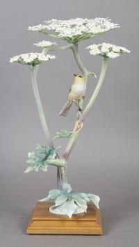 A Royal Worcester Dorothy Doughty Bird, Chiff Chaff, Height 16 1/2 inches.