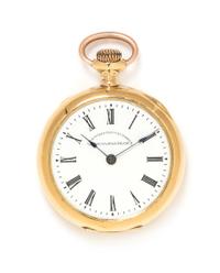 An 18 Karat Yellow Gold Open Face 'Chronometro Victoria' Pocket Watch, A.W.W.Co., Waltham, Circa 1898, 22.40 dwts.