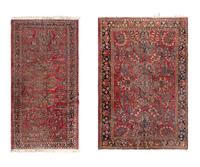 Two Sarouk Wool Rugs