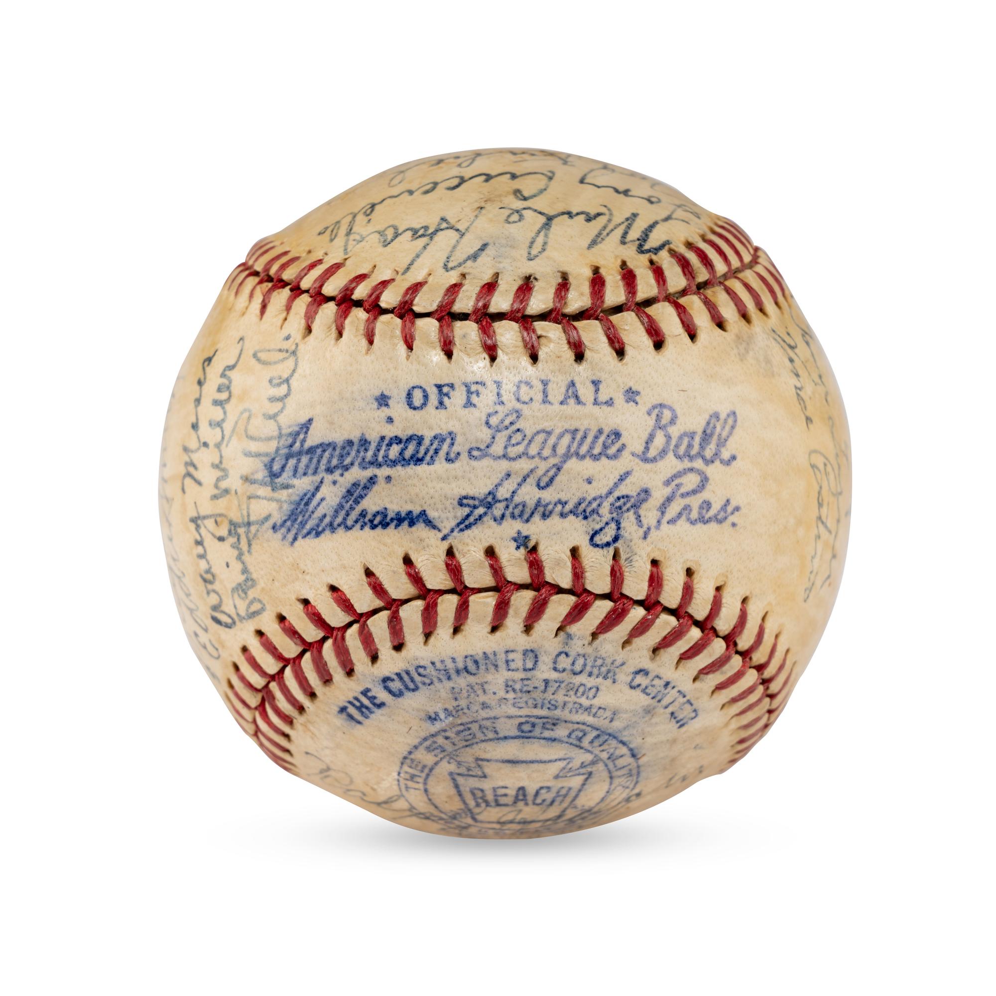 A 1943 Chicago White Sox Team Signed Autograph Baseball