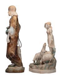 Two Italian Alabaster Sculptures