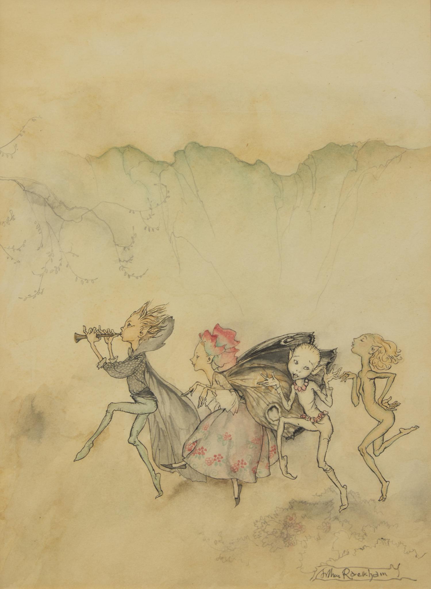 [Children's & Illustrated] Rackham, Arthur. Each one, tripping on his toe will be here with mop and mow
