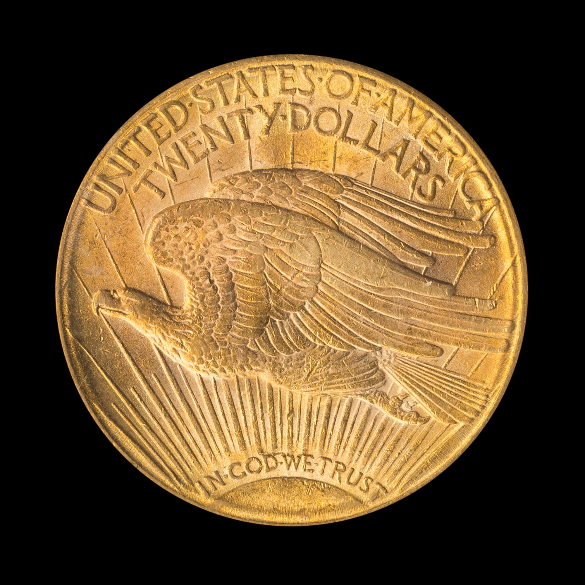 A United States 1922-S St. Gaudens $20 Gold Coin