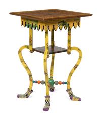 A Mackenzie-Childs Whimsical End Table