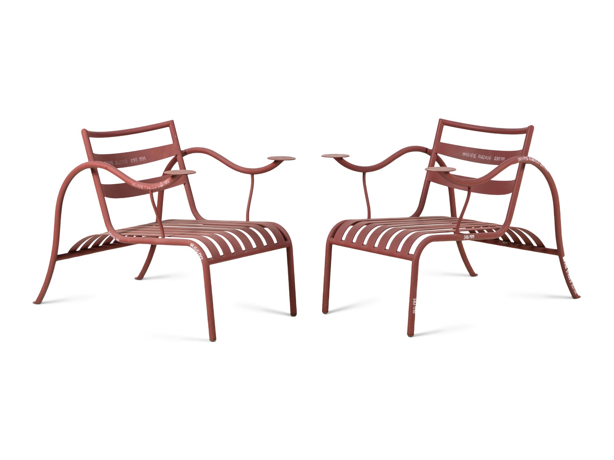 Pair of Thinking Man's Chairs , 1988 Aram, London