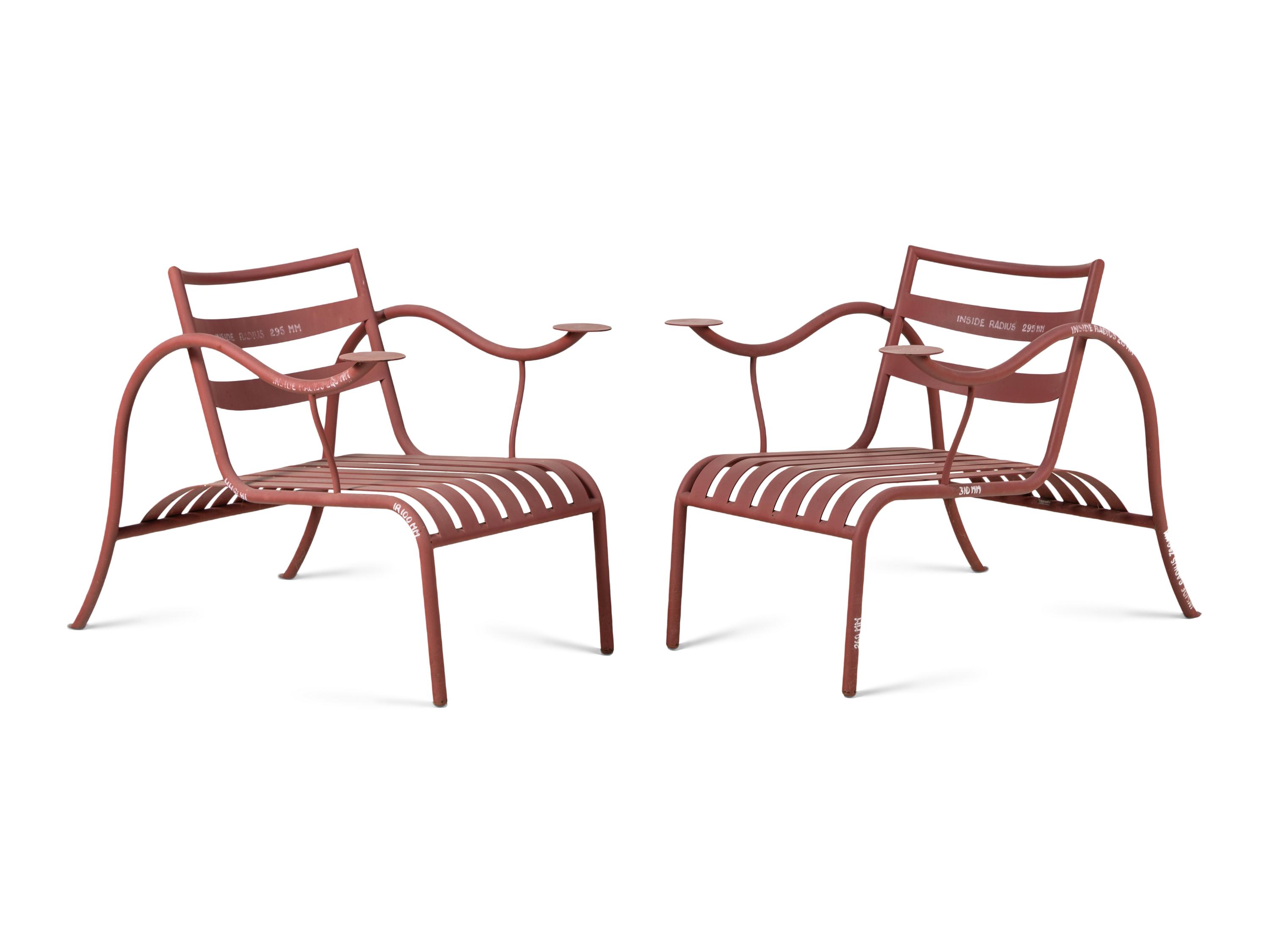 Pair of Thinking Man's Chairs , 1988 Aram, London