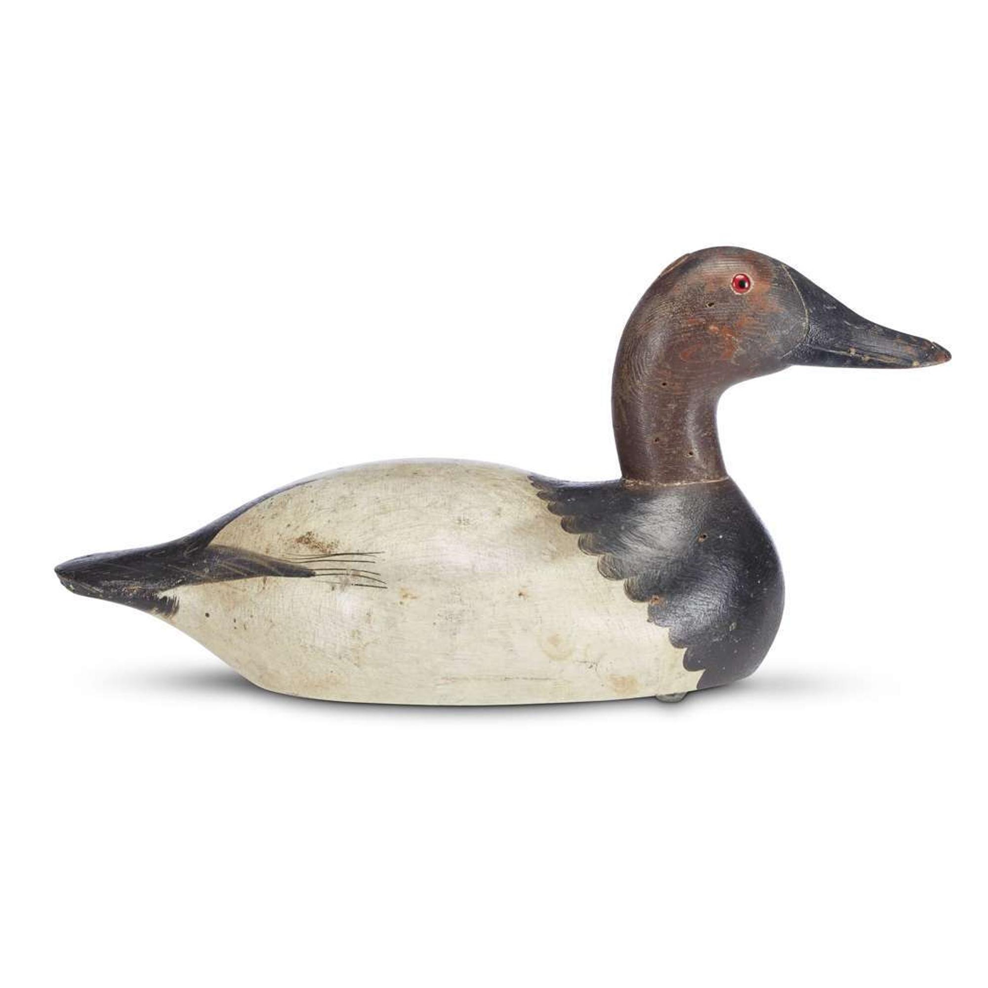 Two Canvasback decoys Seneca Lake Model, Mason Decoy Factory, Detroit, MI, circa 1920