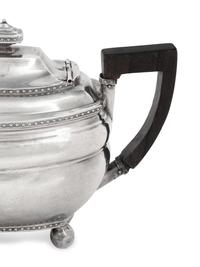 An American Silver Teapot and Creamer