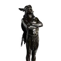 Hermon Atkins MacNeil (American, 1866-1947) — Chief of the Multnomah Tribe , conceived in 1903, this example cast circa 1905