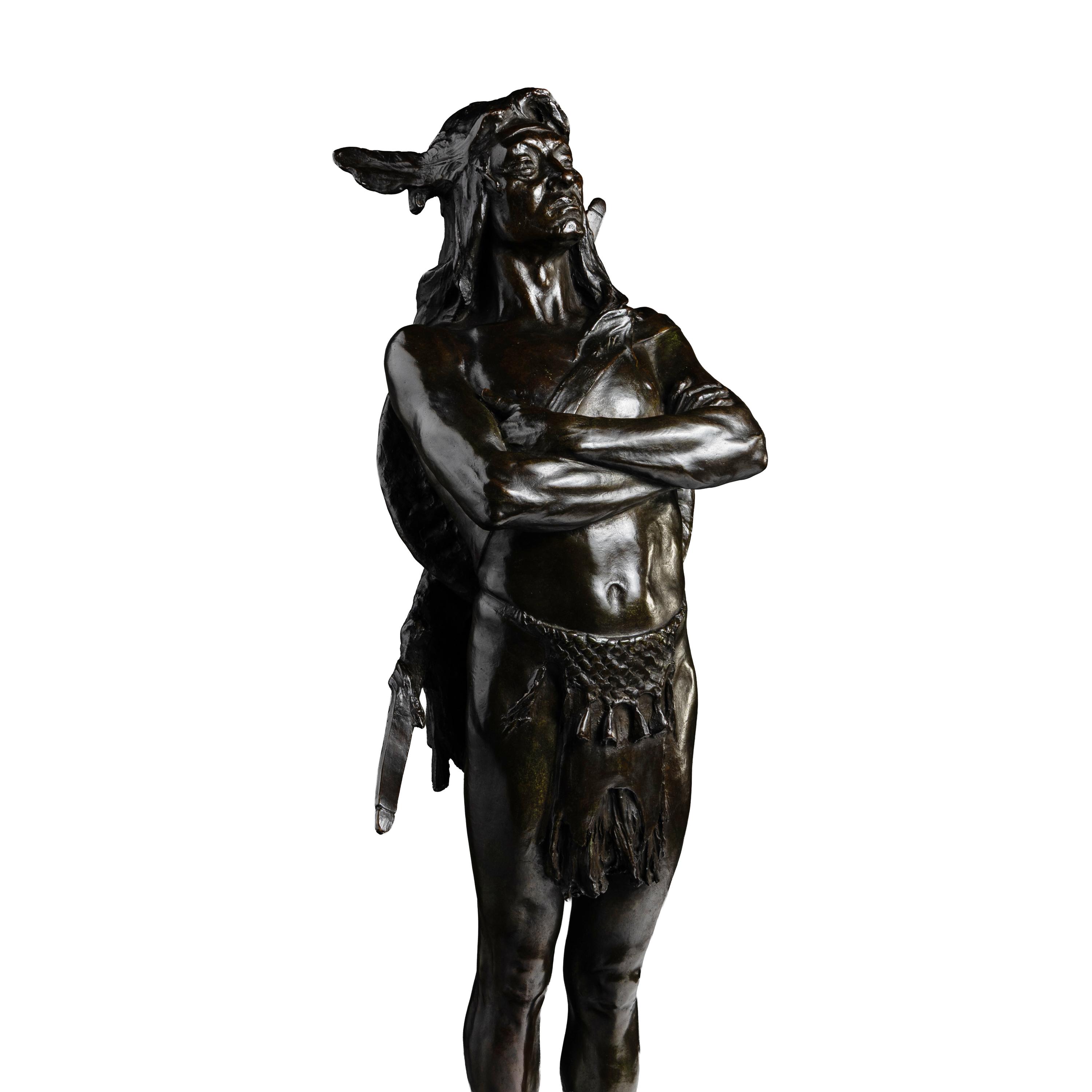 Hermon Atkins MacNeil (American, 1866-1947) — Chief of the Multnomah Tribe , conceived in 1903, this example cast circa 1905