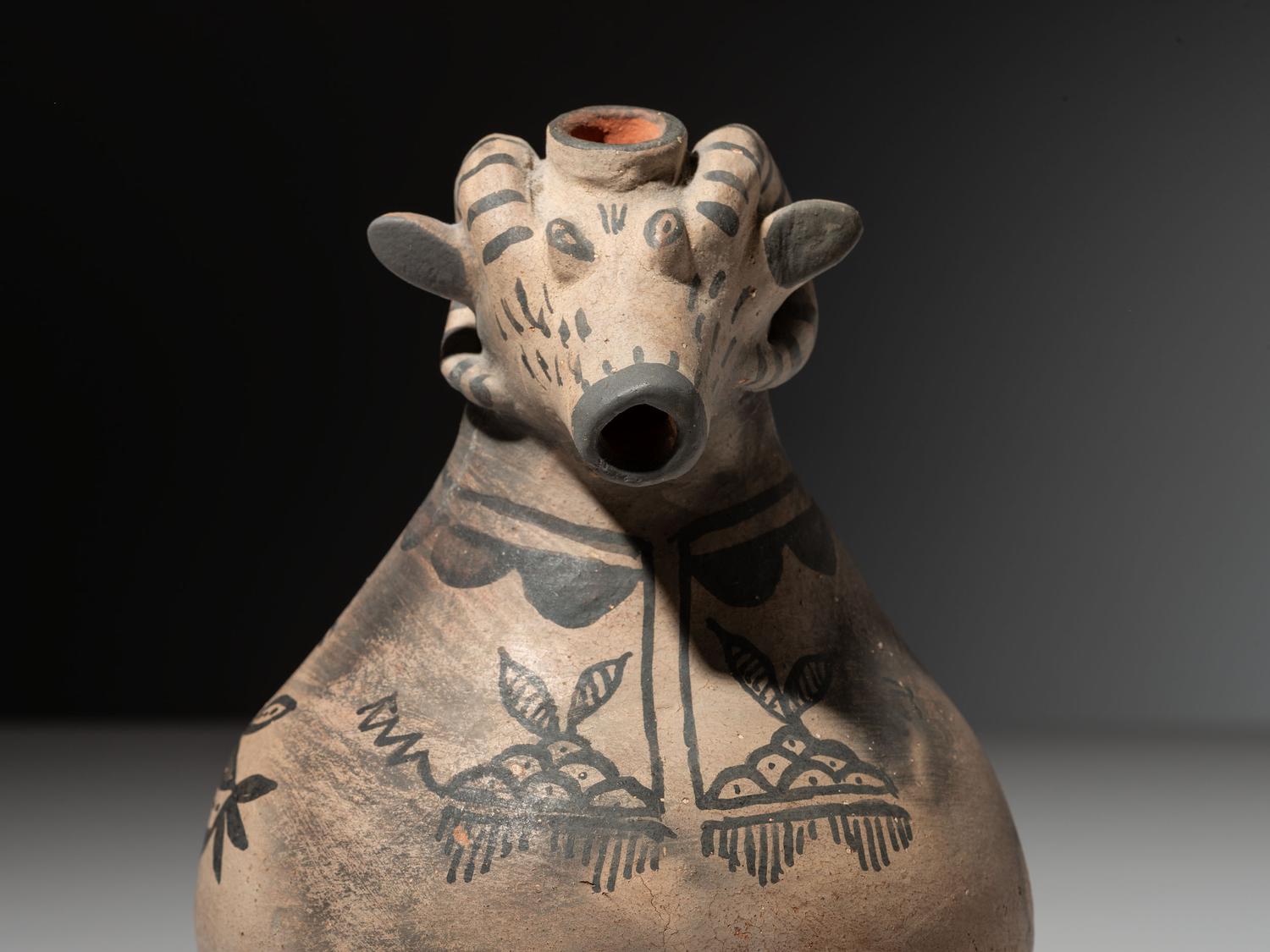 Cochiti Pottery Pitcher, Ram
