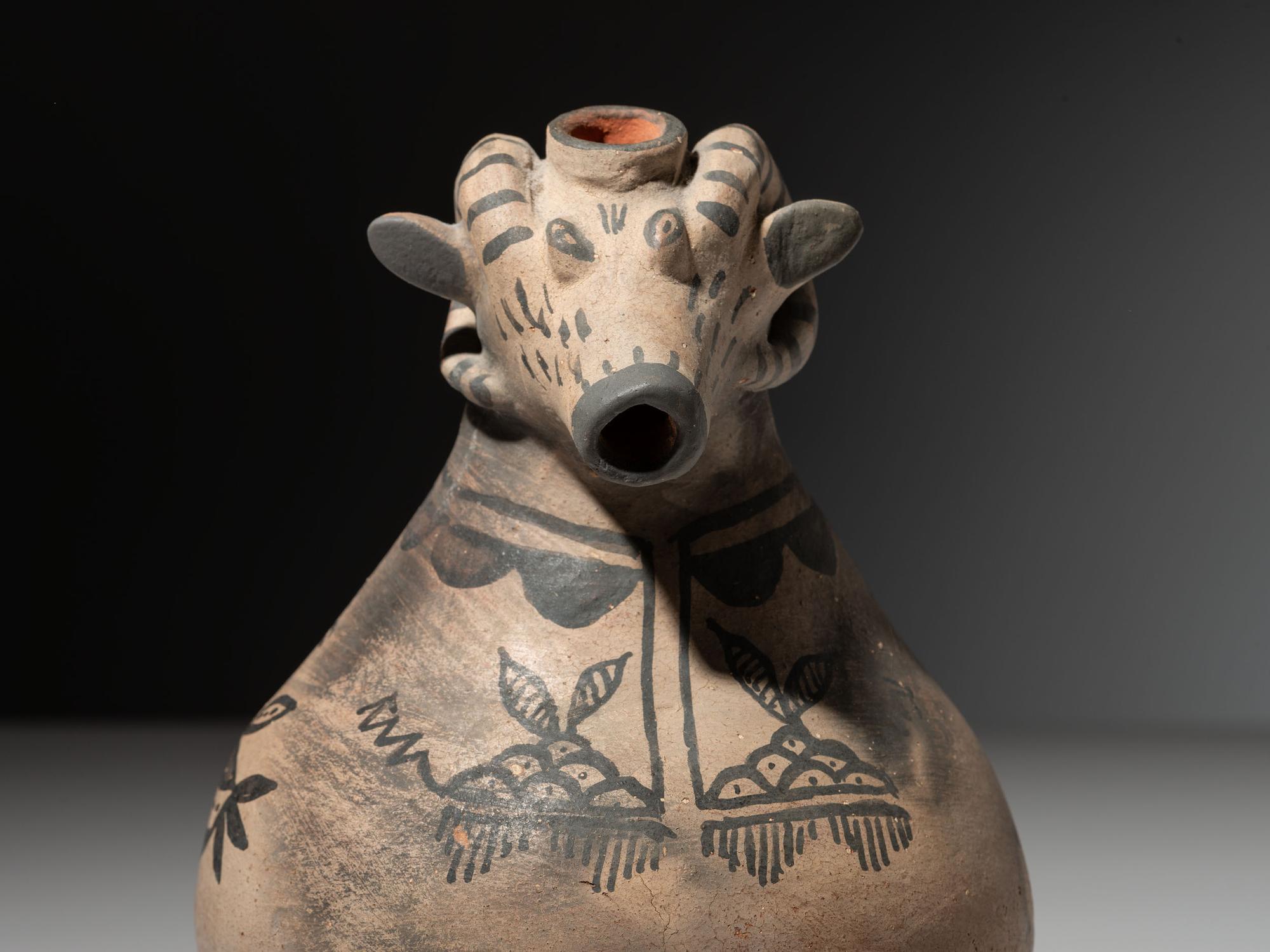 Cochiti Pottery Pitcher, Ram