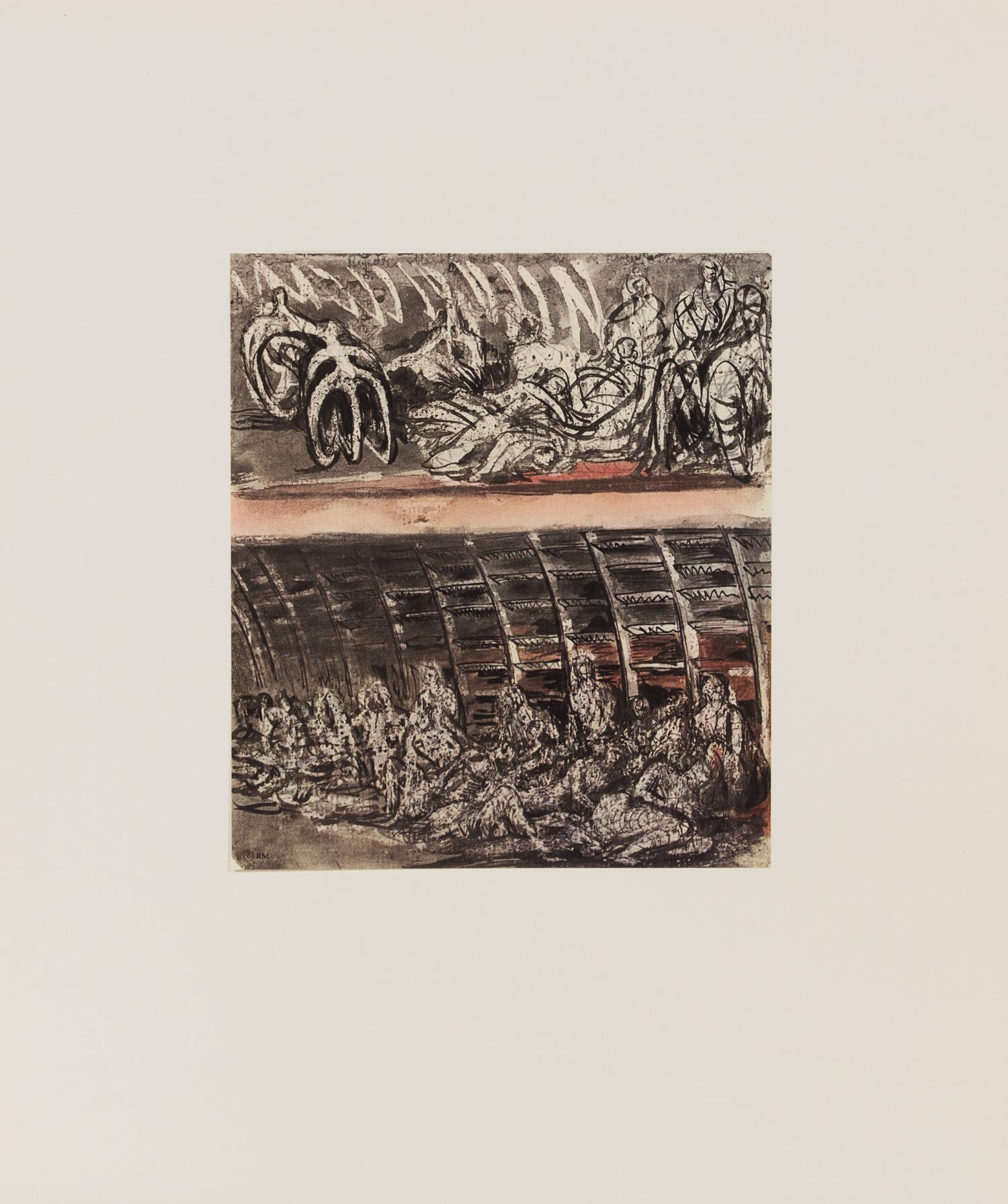 Henry Moore, (British, 1898-1986), Shelter Sketchbook