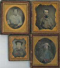 [Daguerreotypes] Four Sailors and Goldminers