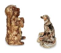 Two Continental Porcelain Models of Dogs