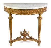 A Louis XVI Style Giltwood Console Table Height 31 inches. — LATE 18TH/EARLY 19TH CENTURY