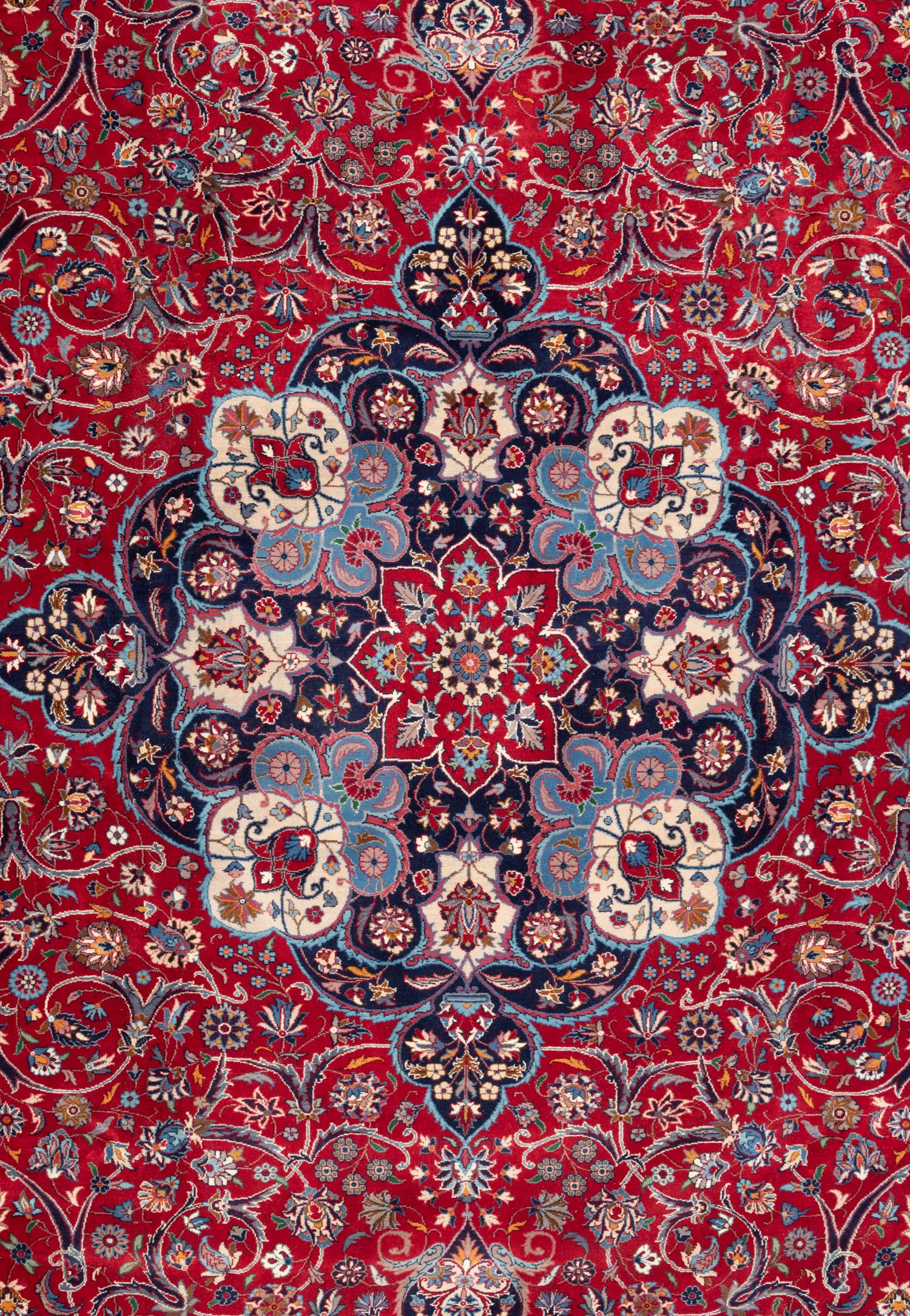 A Kashan Wool Rug