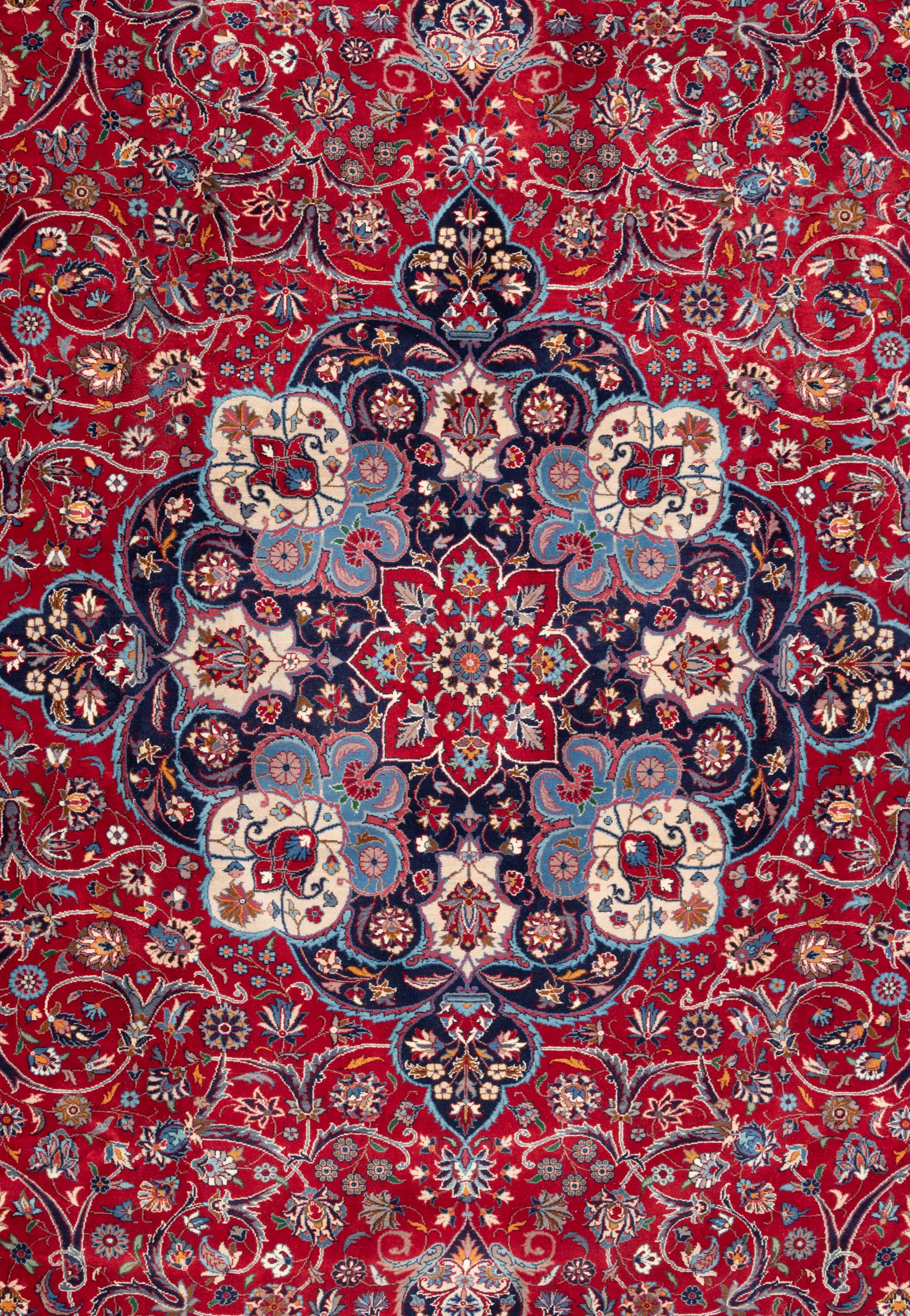 A Kashan Wool Rug