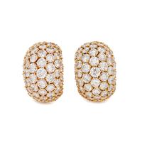 VAN CLEEF & ARPELS, DIAMOND EARCLIPS