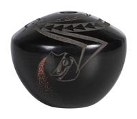 Blackware Pottery Jar, with Yei