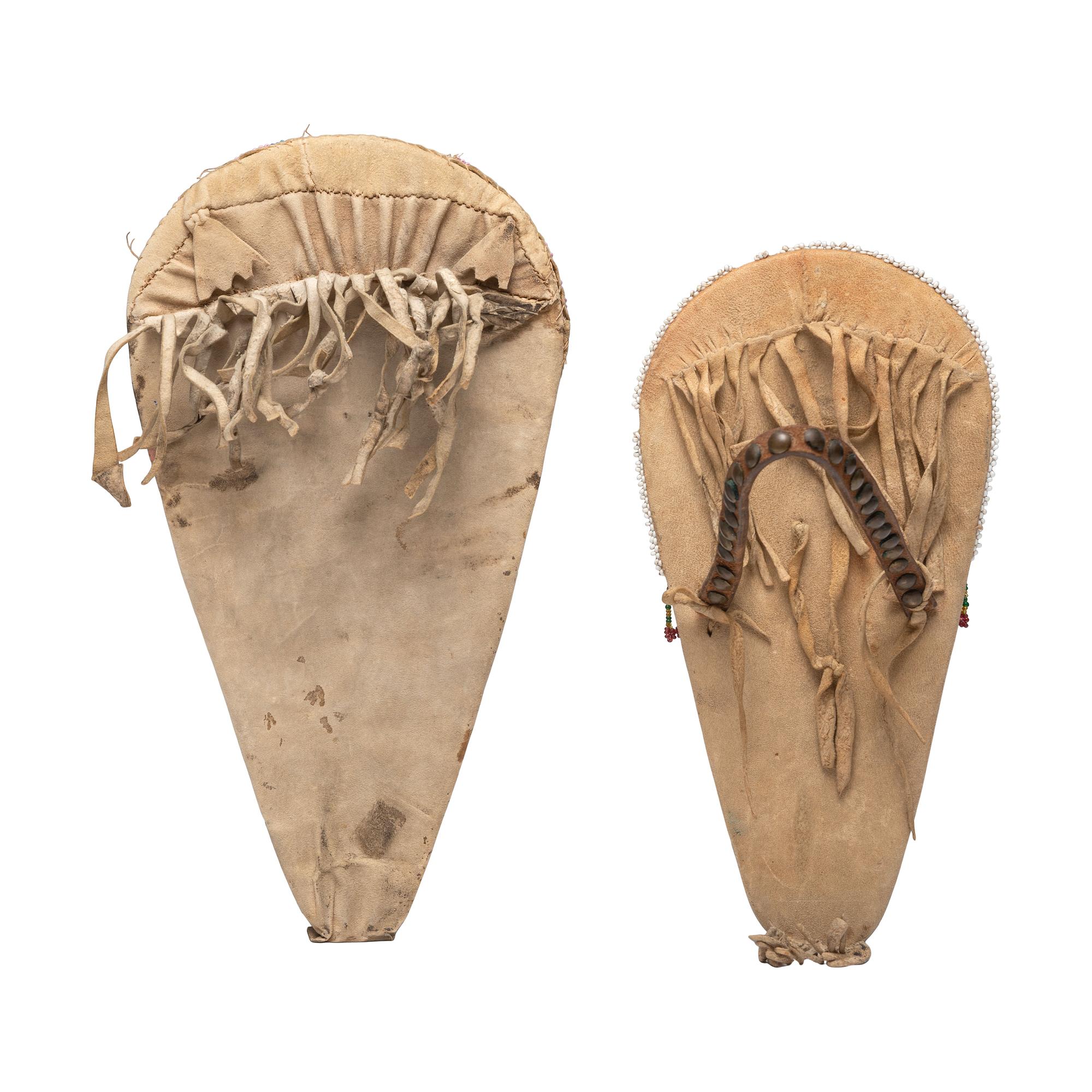 Nez Perce Beaded Hide Doll Cradles