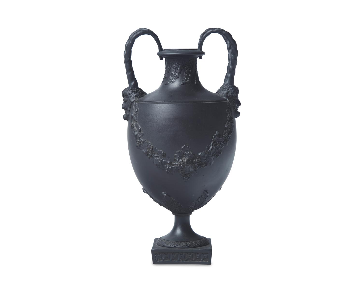A Wedgwood Black Basalt Covered Urn