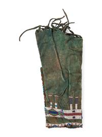Sioux Beaded Hide Woman's Legging, Single