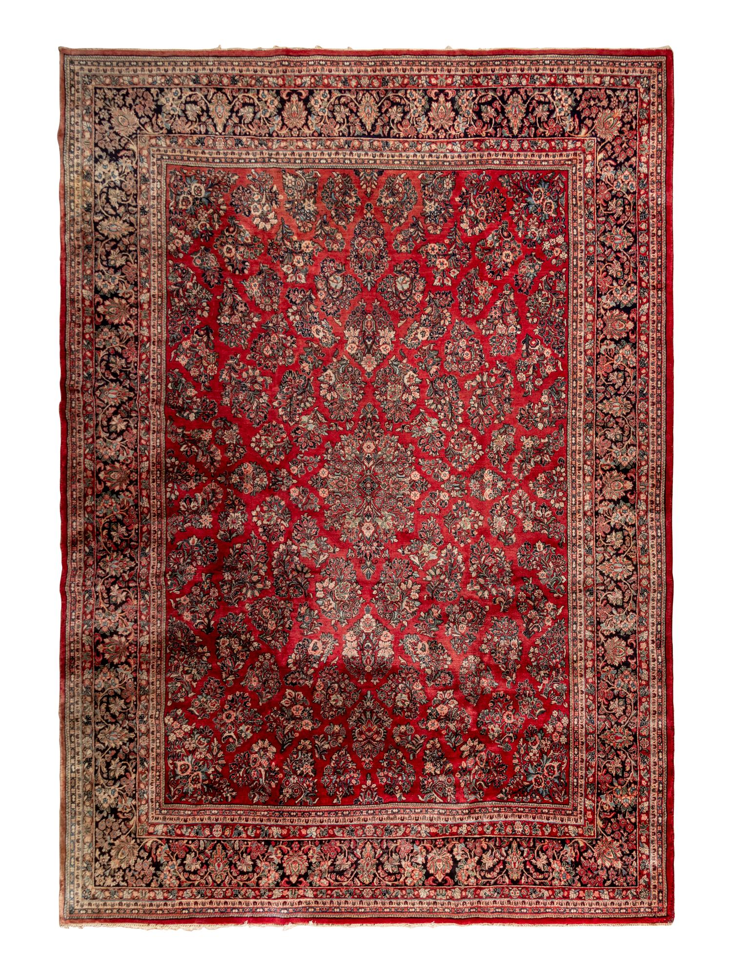 A Sarouk Wool Rug
