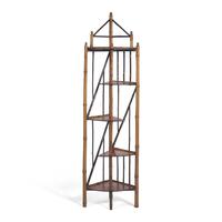 A Victorian Bamboo Japanesque Corner Etagere