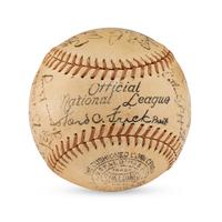 A 1936 St. Louis Cardinals Team Signed Autograph Baseball (Beckett Authentication Services Letter of Authenticity)