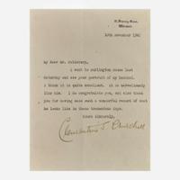 [Churchill, Winston] Churchill, Clementine Two Typed Letters, signed