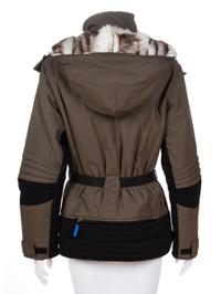 A Versace Sport Army Green Ski Coat, Size 40.