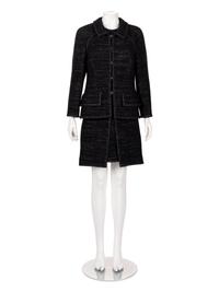 Chanel Two-Piece Wool Tweed Dress Ensemble