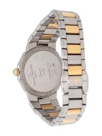 BAUME & MERCIER, YELLOW GOLD, STAINLESS STEEL AND DIAMOND 'RIVIERA' WRISTWATCH