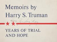 TRUMAN, Harry S. (1884-1972). Memoirs . Garden City, New York: Doubleday & Company, Inc., 1955-1956.