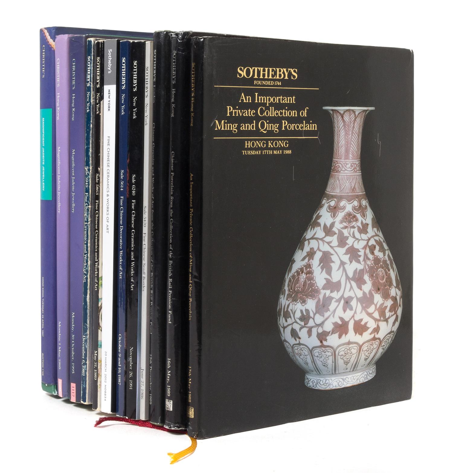 A Group of Thirty-Nine Sotheby's and Christie's Catalogues