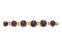YELLOW GOLD AND LAPIS LAZULI BRACELET