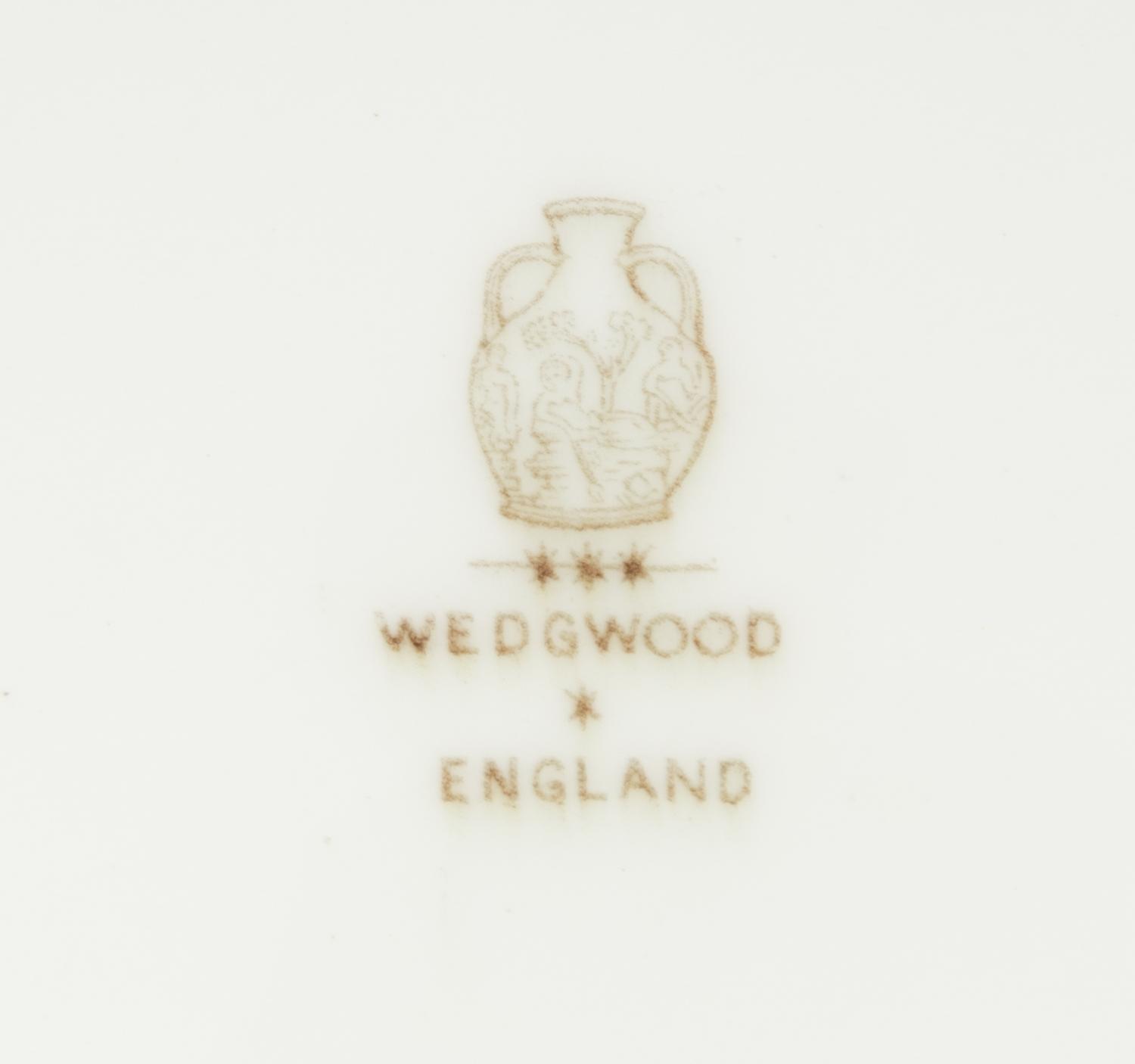 A Set of Ten Wedgwood Gilt Banded Porcelain Plates